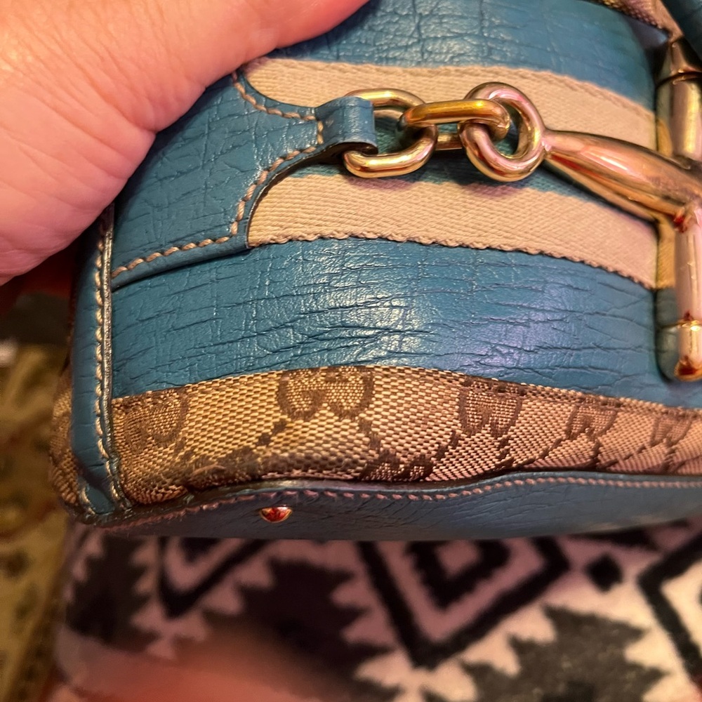 Gucci Vintage GG Hasler Web Horsebit Bag COA* Tote - Picture 8 of 17